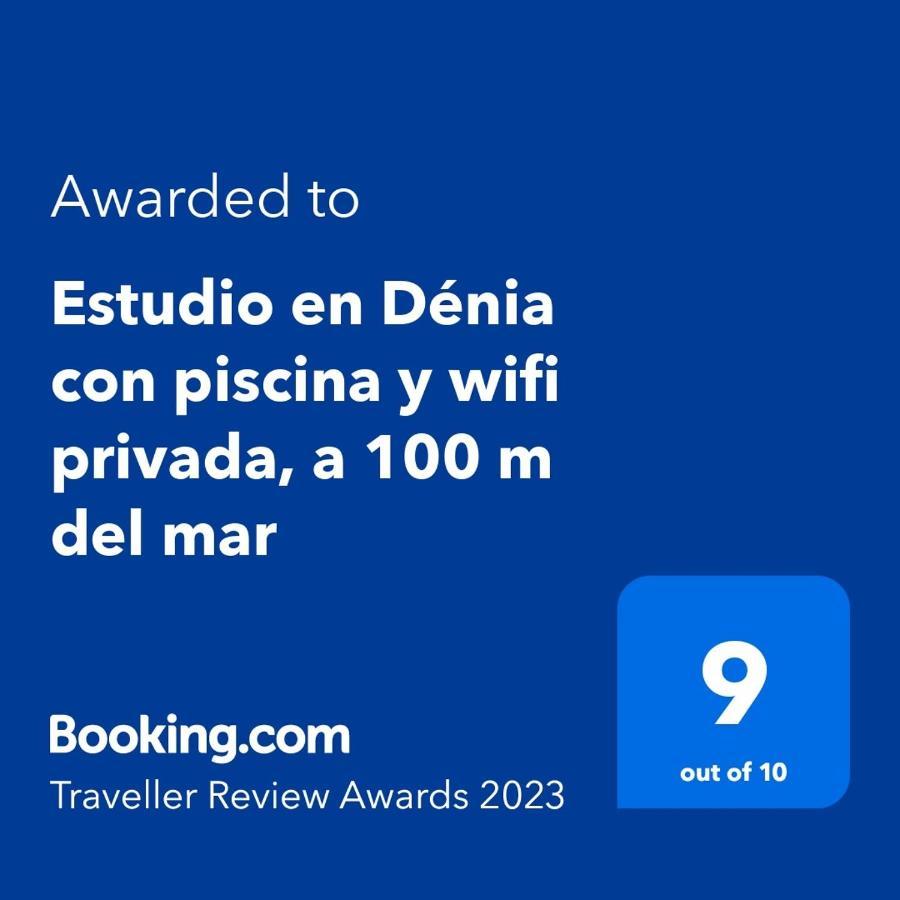 Estudio En Denia Con Piscina Y Wifi Privada, A 100 M Del Mar Eksteriør bilde